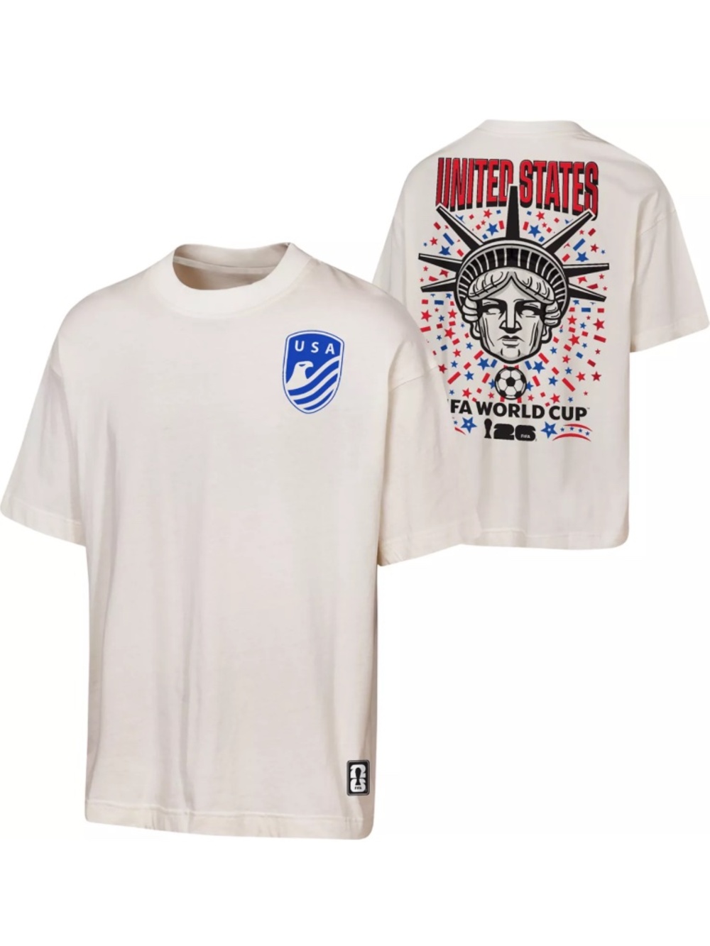 FIFA Outerstuff Adult USA 2026 Off White National Anthem T-Shirt XL